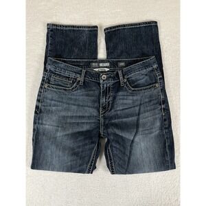 BKE Carter Bootcut Medium Wash Denim Faded Distressed Jeans Men's Sz 34R (35x32)